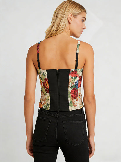 Vintage Muse Floral Corset