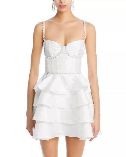 Luciana Embellished Mini Dress