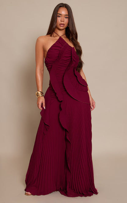 Burgundy Muse Halter