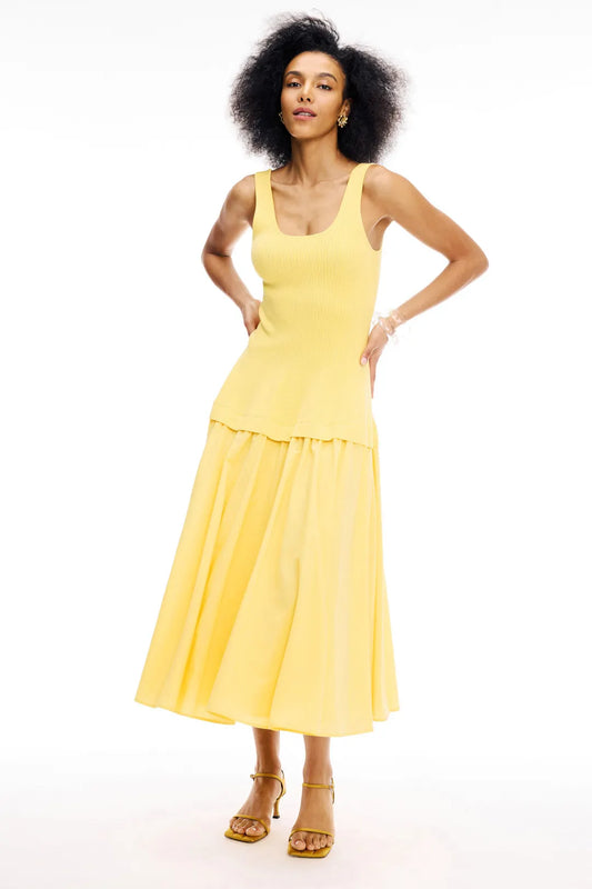 Sunveil Knit Flare Midi Dress