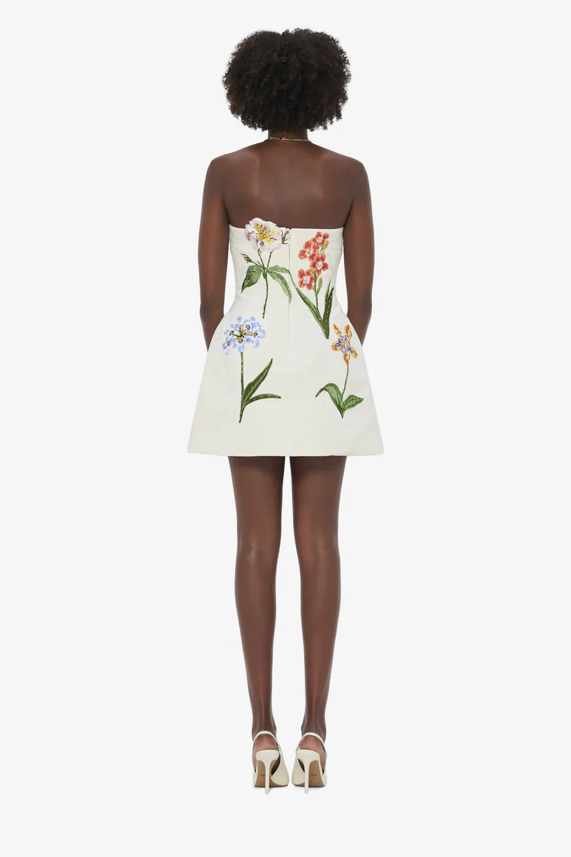 Ivory Bloom Mini Dress